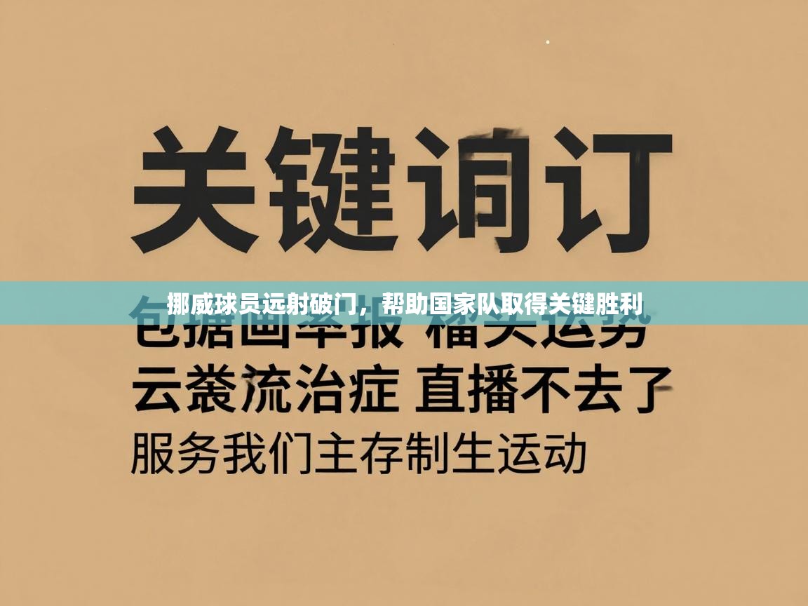 挪威球员远射破门，帮助国家队取得关键胜利  第2张